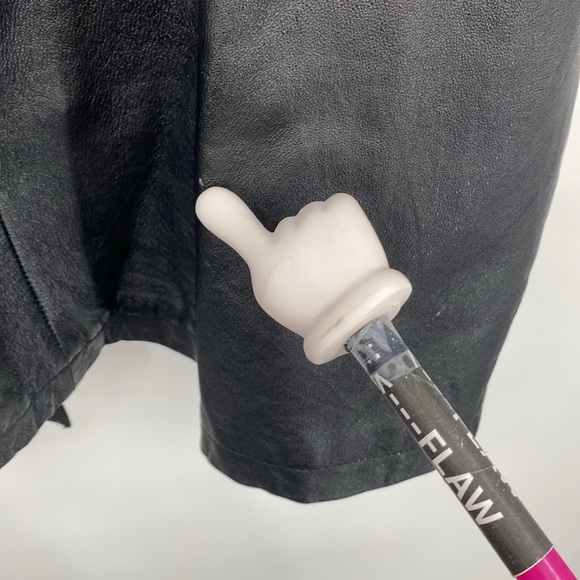 Wilsons The Leather Experts Anorak Coat Jacket Womens Size‎ XL Black Full Zip - Picture 13 of 16